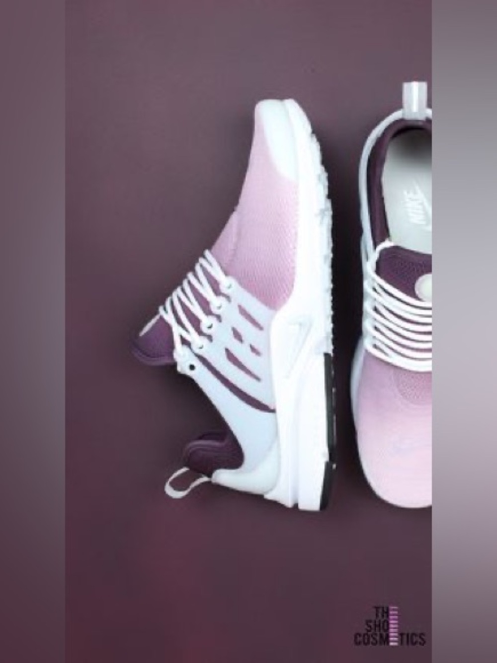 Nike Air Presto Purple White Sneakers Women US 8 EU 39 Comfortable Running 👟. - Picture 3 of 11